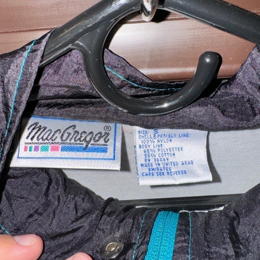 Vintage 90s Mac Gregor Mens Track Jacket Colorblock Size Small - Picture 4 of 7